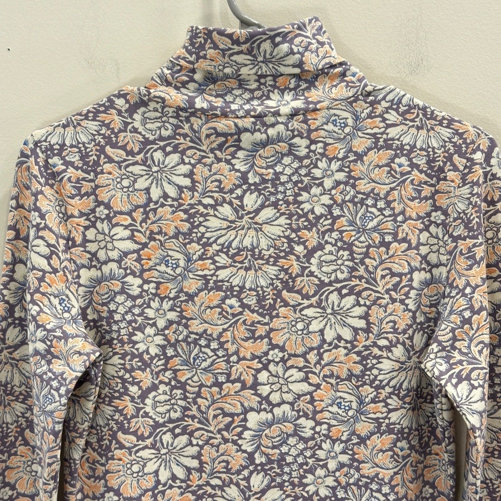 Peruvian Connection Etched Flowers Turtleneck Lil… - image 7